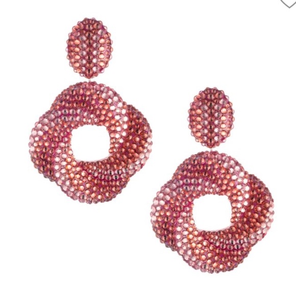 Dannijo Delphina Embellished Coil Drop Earrings - Picture 1 of 8